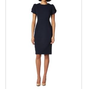 Calvin Klein Tulip Sleeve zipper back dress